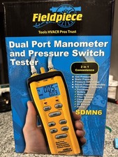 FIELDPIECE DUAL PORT MANOMETER W/ PRESSURE SWITCH TESTER SDMN6