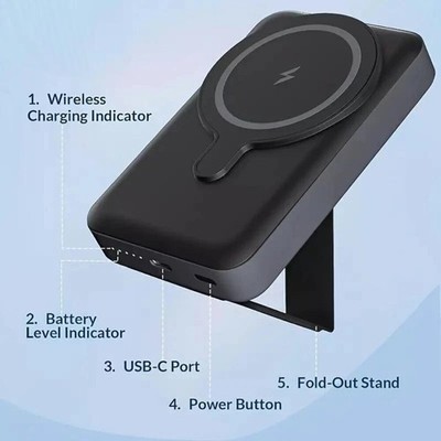 Wireless MagSafe Battery Pack Magnetic Power Bank For iPhone 13/14/15/16 Max Pro