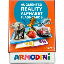 Armodini, Augmented Reality Alphabet Flash Cards, ABC’s, Learning Toys, 18m+