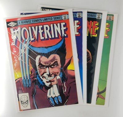 Wolverine #1-4 Limited Series Iconic Frank Miller Art Marvel Comics 1982