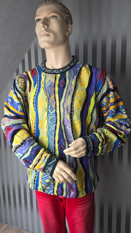 Vintage 90s COOGI AUSTRALIA Pullover, Sweater Multicolor size XL (Größe:54) 3D - Bild 4 von 4