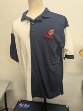 Vintage 90s Crable Sportswear MLB Cleveland Indians Chief Wahoo Polo XX Large