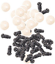 200Pcs Safety Eyes and Washers: 5mm Safety Eyes for Amigurumi Plastic Black C...