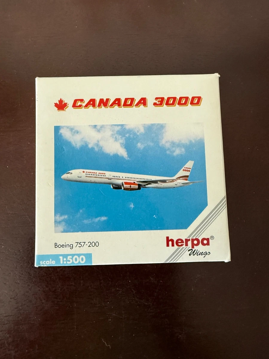 Avion Miniature Herpa Wings Boeing 757-200 – American Trans Air (échelle 1:500)
