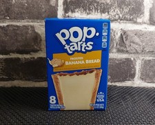 Kellogg's Pop Tarts FROSTED BANANA BREAD Toaster Pastries 8 Count 13.5 oz Box