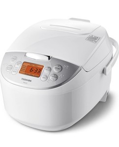 Toshiba Rice Cooker 6 Cups Uncooked (3L) with Fuzzy Logic and One-Touch Cooking