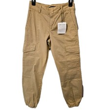 Sanctuary Women's Rebel Cargo Jogger Pants True Khaki Size 25 NWT
