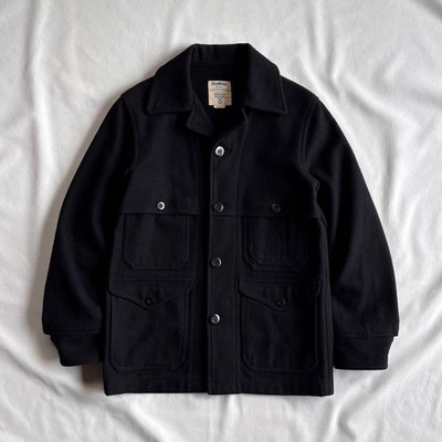 OshKosh Mackinaw Cruiser Jacket Black Wool Size M Used