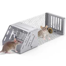 Automatic Continuous Rat Trap Single Door Mouse Cage Humane Live Animal Trap Cag