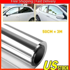 20"x10FT Uncut Window Roll Tint Film 50% VLT Silver For Car Home Office Glass US