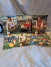 Set Of 7 3-D Gallery Of Football Stars Cards - The Sun 1972 - Charlton, Banks 