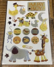 Renae's House Creative Imaginations Baby Boy Scrapbook Stickers Unused