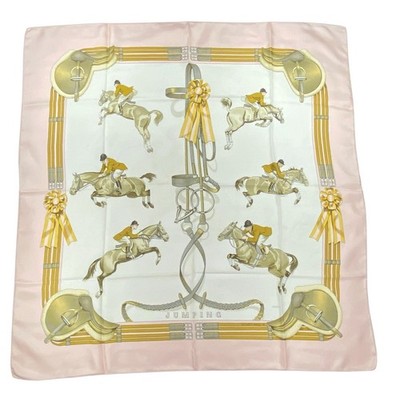 HERMES カレ90 大判シルクスカーフ JUMPING LEDOUX 馬具 Hermes Silk Scarf Jumping Carre 90 Philippe Ledoux Pink | eBay