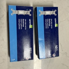 (2 Boxes of 10) Leviton 15-Amp Single Pole Switch in Ivory - 1451-2IM (20 Total)