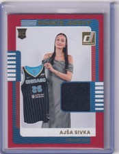 AJSA SIVKA 2025-26 DONRUSS WNBA ROOKIE JERSEY PATCH RED