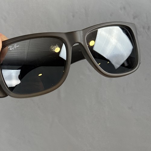 Ray-Ban Justin Rb4165 858/88 54/16 Sunglasses Rubber Gradient Grey - Picture 10 of 11