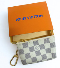 Authentic Louis Vuitton Pochette Cles Key Cles Pouch Damier Azur - Excellent
