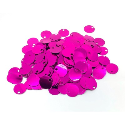 10/20/30 mm Flat Round Sequin Paillettes, Hole 4 mm Mix Color Assortment Acry...