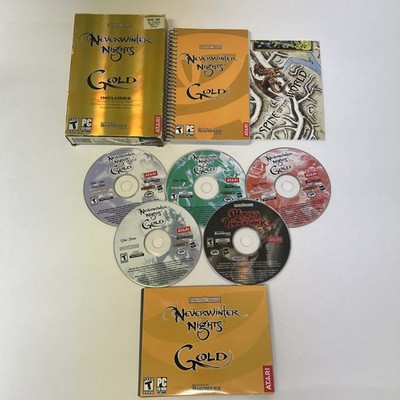 Neverwinter Nights Gold + Hordes Underdark (PC 5-Disc) w/ Box Manual Map CD Key