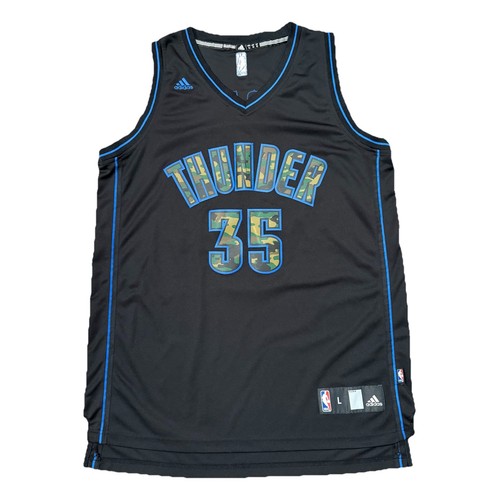 Adidas Kevin Durant #35 Oklahoma City Thunder Jersey Black Camo sz Large
