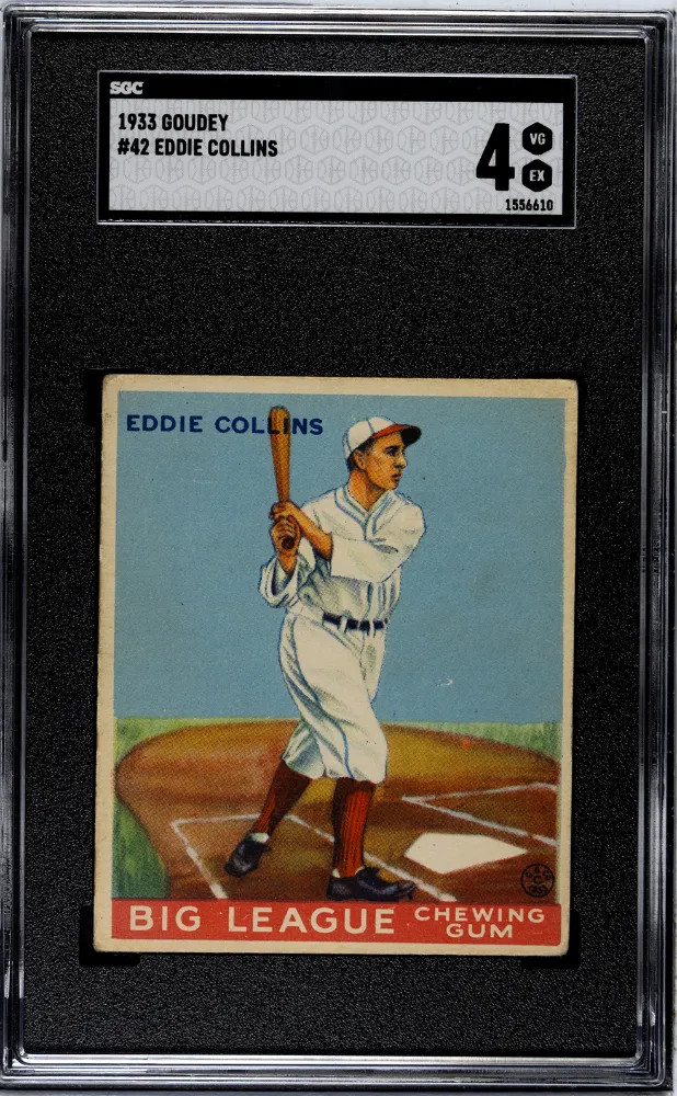 1933 Goudey Eddie Collins #42 SGC 4
