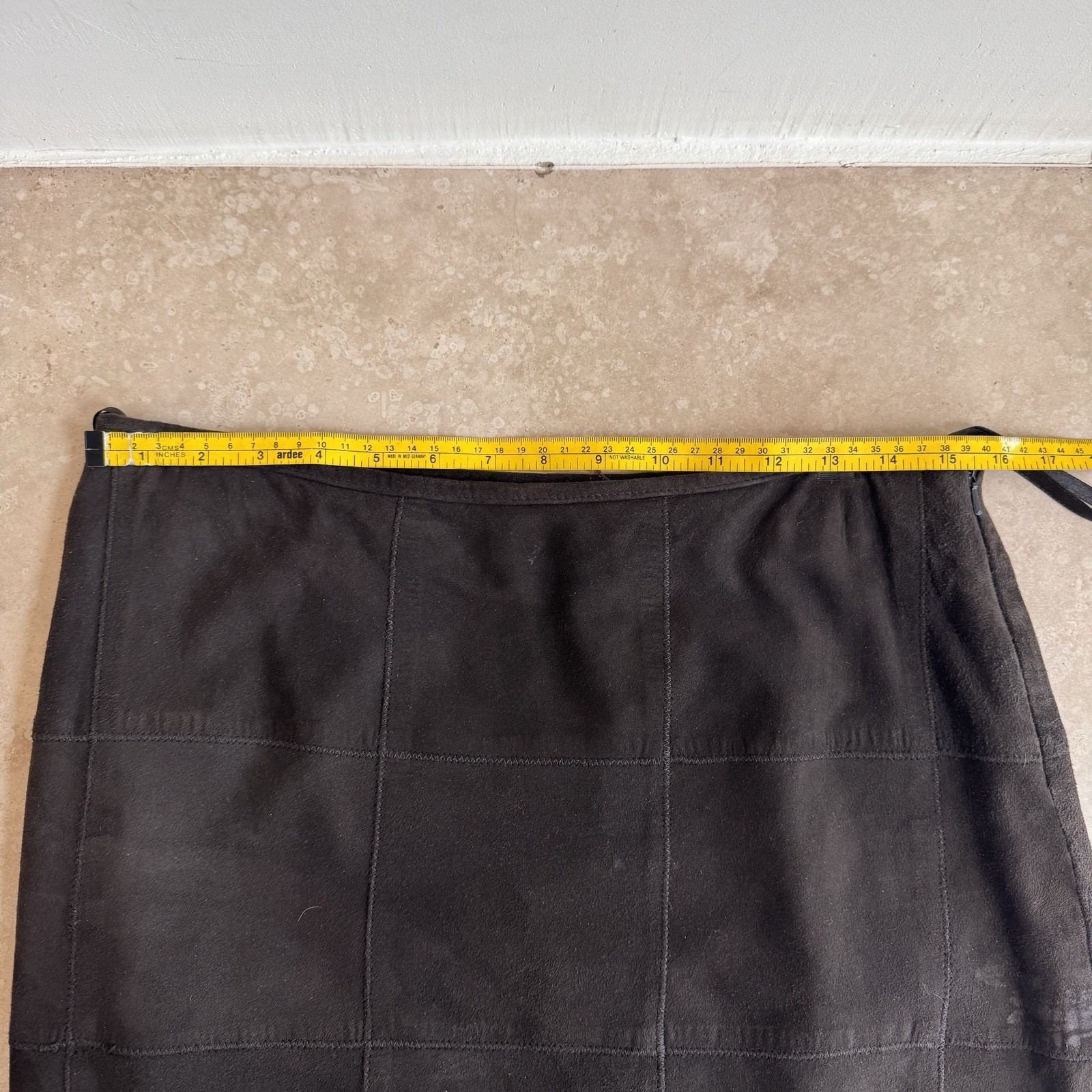 Armani Exchange Brown Square Solid Patchwork Sued… - image 8