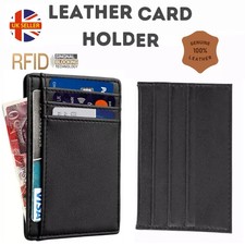 Slim Wallet for Men | RFID Blocking Minimalist  Black Credit Card Holder