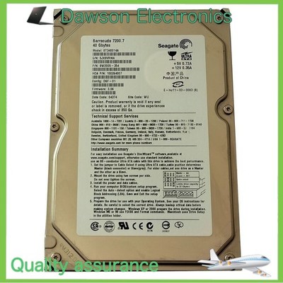 Seagate Barracuda 40GB ST340014A 7200RPM PATA IDE 3.5'' Internal Hard Disk Drive