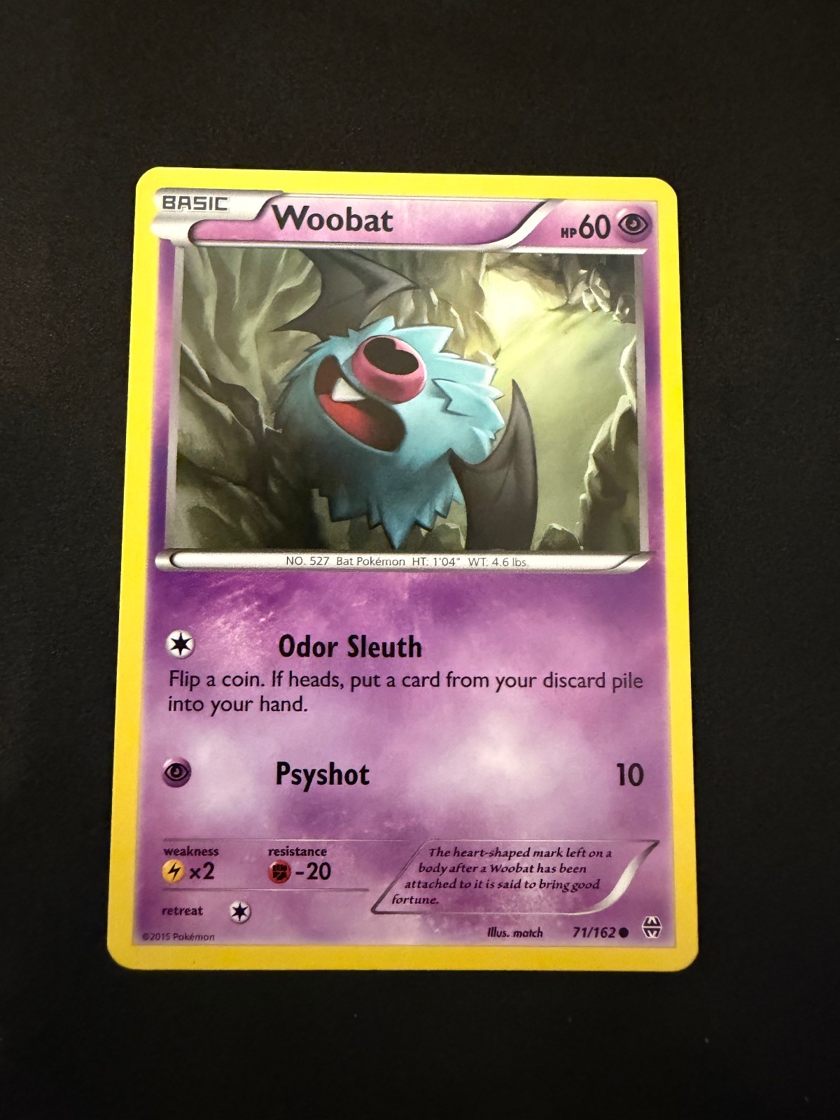 Woobat 71/162 Common BREAKthrough Pokemon Near Mint