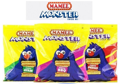 2x MAMEE MONSTER Family Pack (8x 25g) Noodle Snack Malaysia KOSTENLOSER VERSAND!