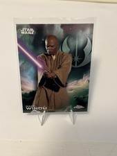 Star Wars Topps Chrome Mace Windu #85 Base Set Card Attack of the Clones