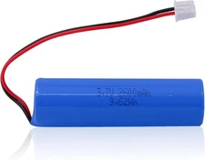 3.7V 2600mAh Rechargeable Batteries Lithium ion Battery with XH2.54/2P... 