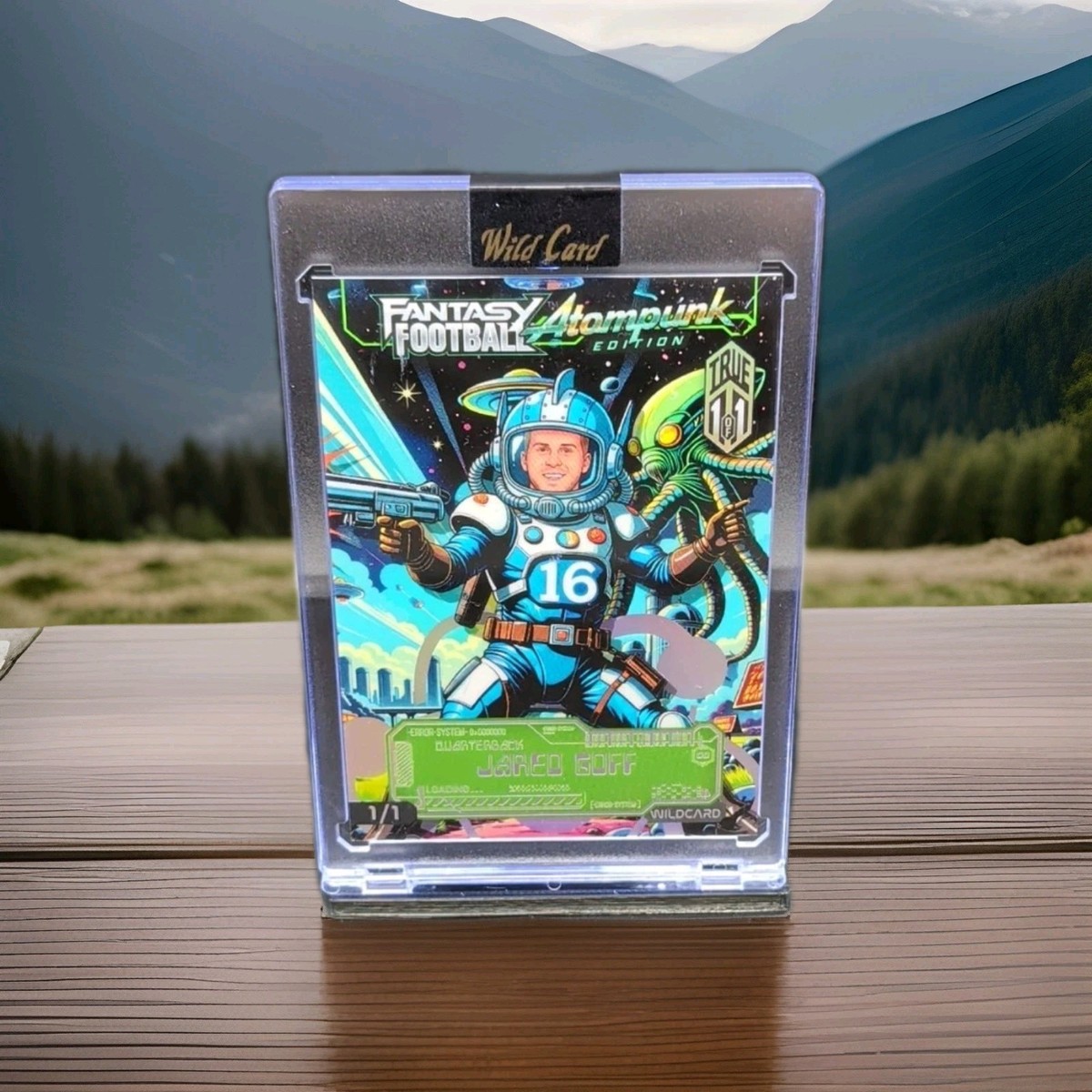 LUIGI GHIRRI ATLANTE【希少・未開封】 2026 Wild Card Jared Goff Fantasy Football Atompunk True 1/1