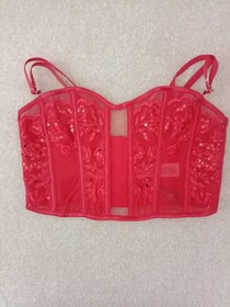 Ann Summers Icon Corset Bustier Size S 8-10 Red RRP &pound;40