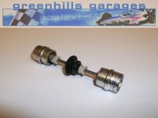 Greenhills Scalextric Superstox Rear Axle  Wheels Chrome Used - P2704