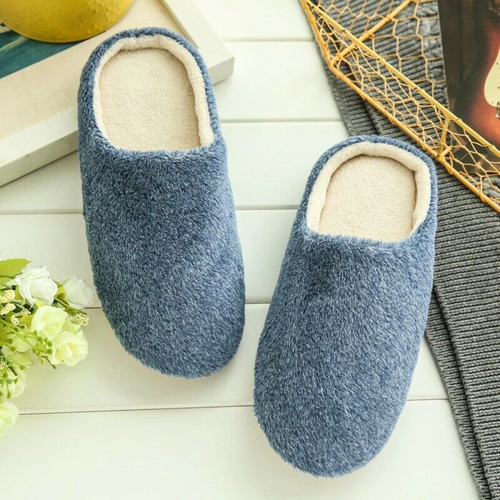 Indoor House plush Soft Cute Cotton Women Slippers Non-slip Slides For Bedroom - Picture 10 of 16