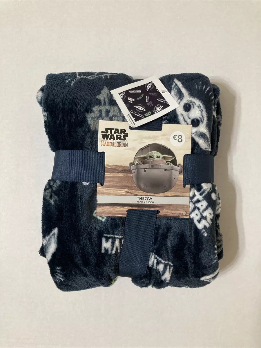 Primark Baby Yoda Throw Blanket Mandalorian Grogu Star Wars Force