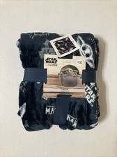 Primark Baby Yoda Throw Blanket Mandalorian Grogu Star Wars Force Fleece New