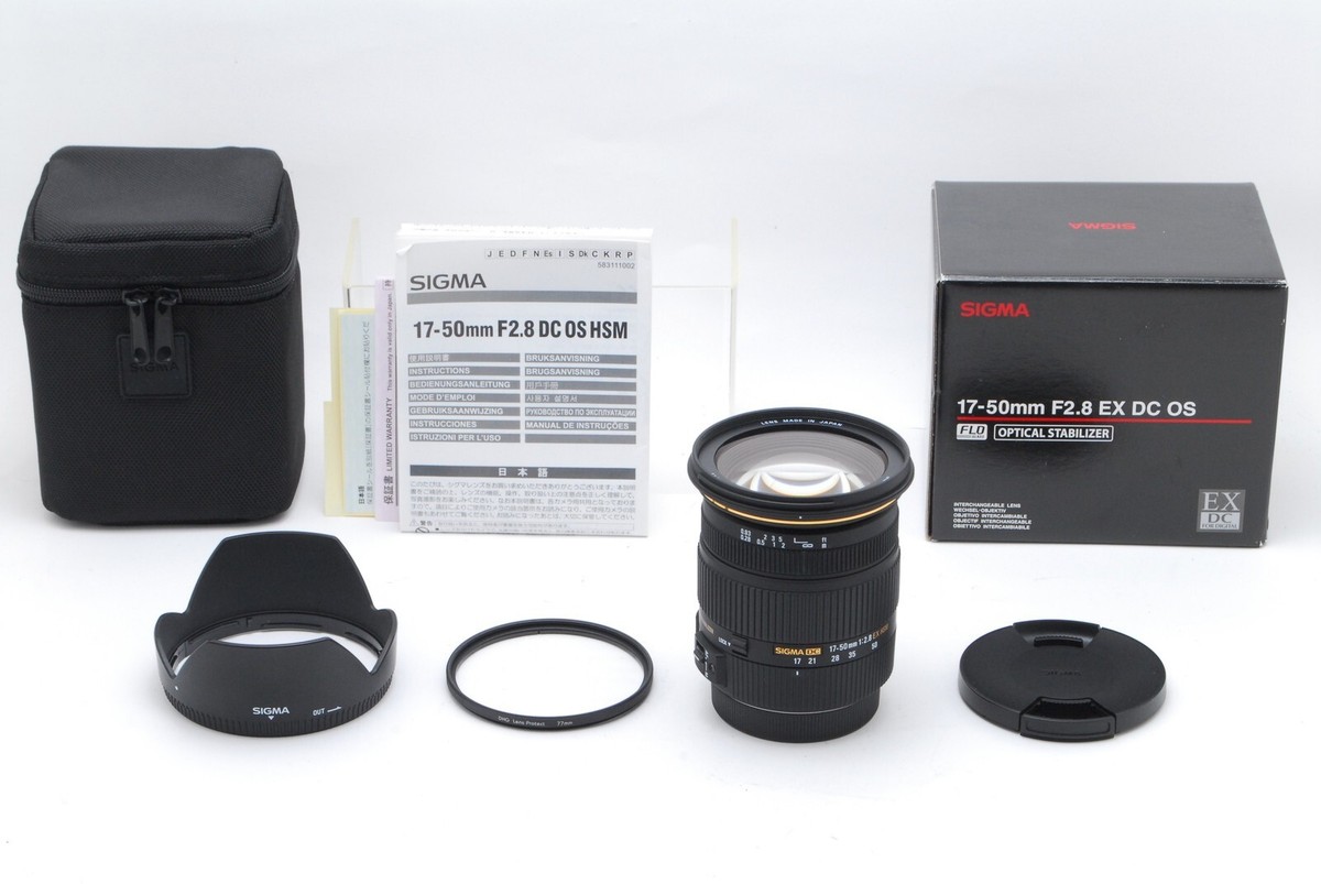 SIGMA 17-50mm F2.8 EX DC OS HSM　キャノンEf用 Sigma 17-50mm F2.8 EX DC OS HSM For Canon EF Mount From