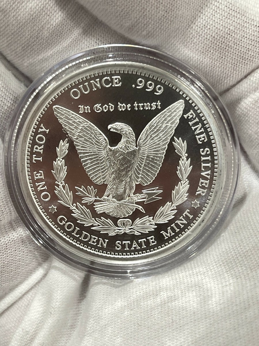 GSM Morgan Silver Dollar Round 1oz Troy .999 Fine Solid Silver