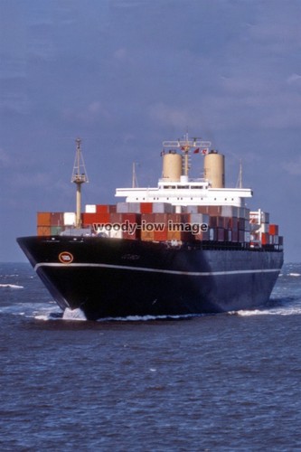 SQ0554 - Danish Containership - Jutlandia , built 1972 - photograph 6x4