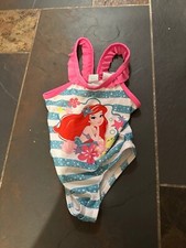 18mo Disney baby Ariel little mermaid bathing suit swim Swimsuit striped