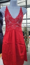 Pure Romance Ruby Satin  Lace Chemise set