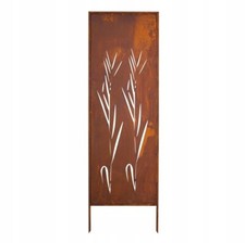 ROST EDELROST SICHTSCHUTZ GARTEN DEKO 160 x 50 CM DECORATIVE STRAUCH METALL