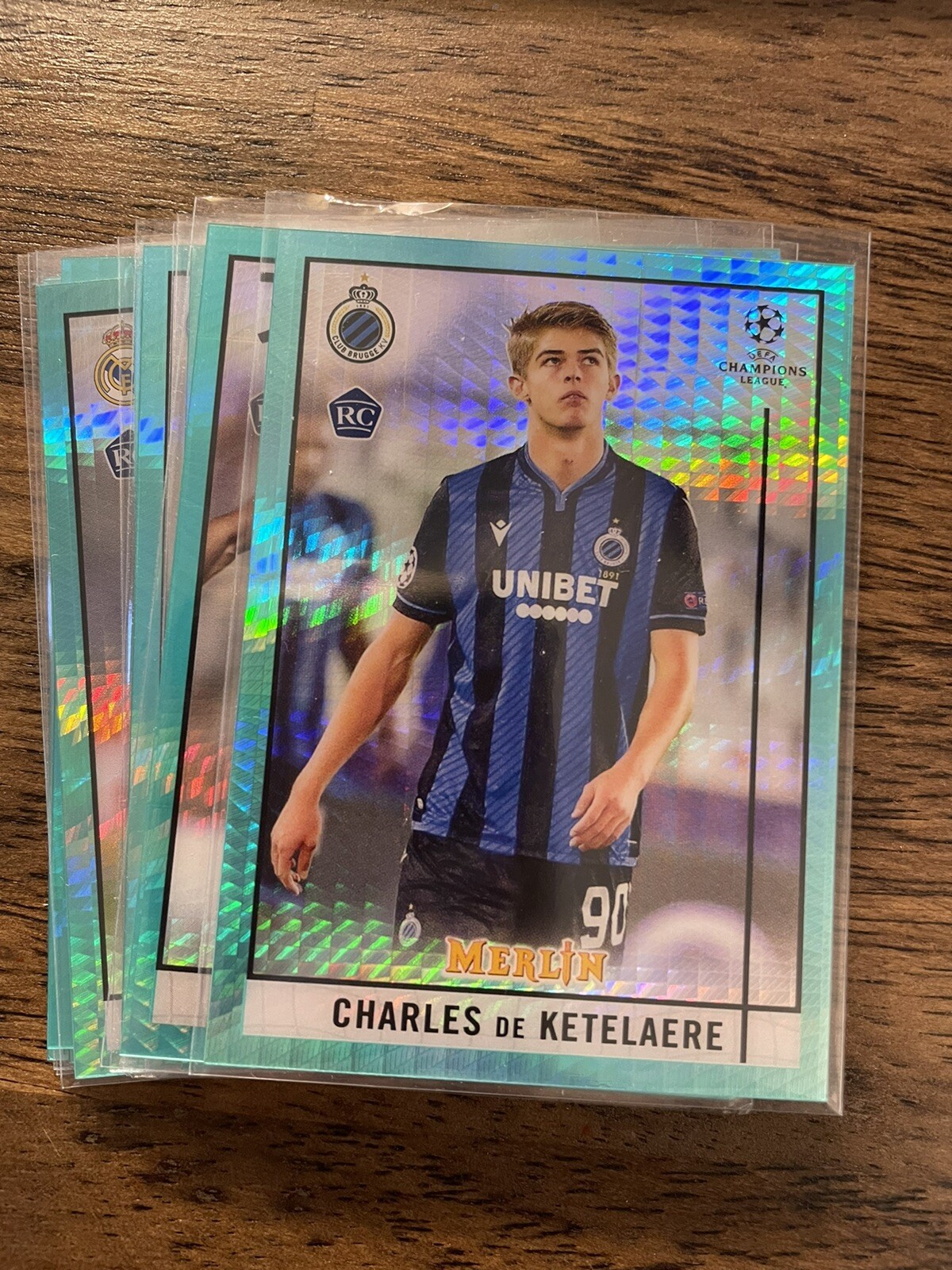 2020/21 Topps Chrome Merlin UEFA Aqua Prism Refractor Pick Player Complete Set