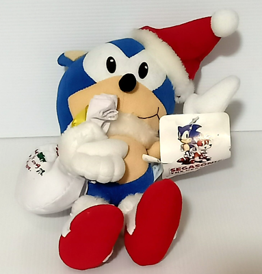 Sega Sonic the Hedgehog Vintage Christmas Plush Doll Toy 1994