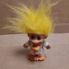 Vintage Russ Troll Doll Duck Costume Yellow Hair 18564 Beak Mask Easter