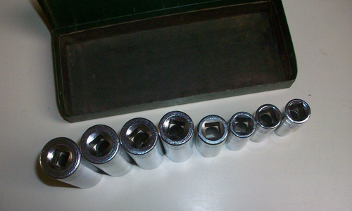 SK-Tools ~ 8 Stück ~ 3/8" Dr. -6 pt. ~Tiefsteckschlüsselsatz~ 3/8"- 13/16"~ im Metallkoffer - Bild 8 von 9