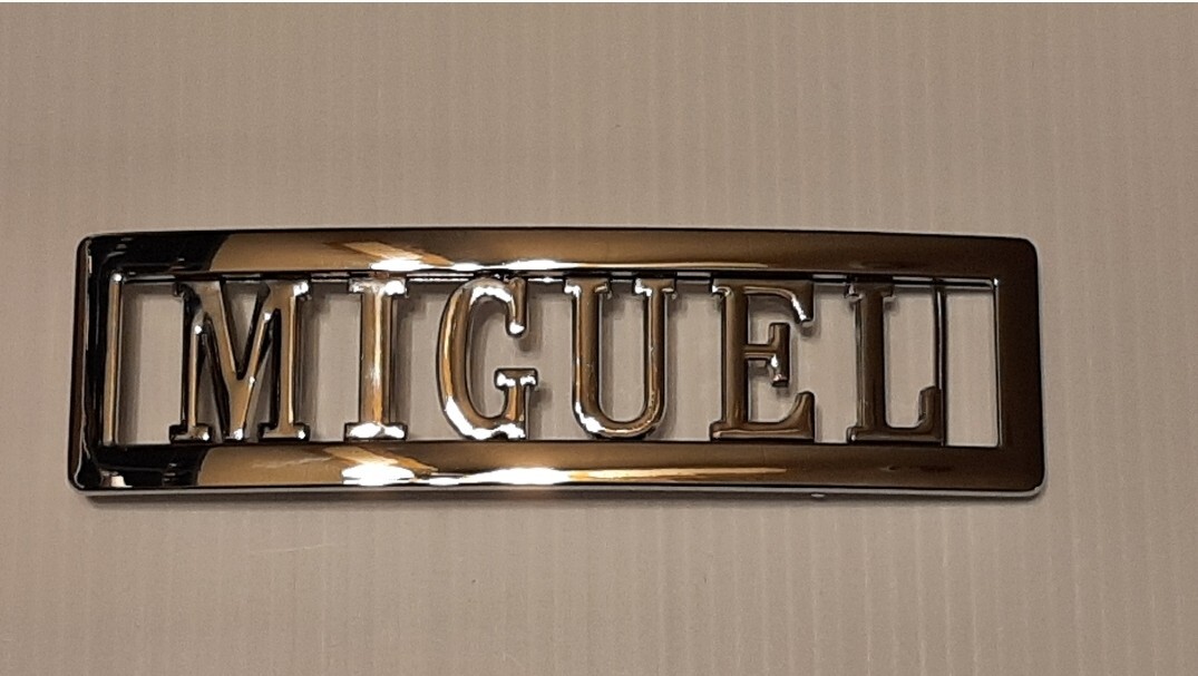 MIGUEL  Custom Personalized Name Belt Buckle -Put your name or word on Buckle