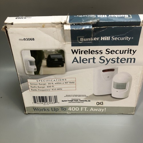 Bunker Hill Security Wireless Up to 400 FT Alert System #39068 CH3 Open Box - Picture 9 of 10